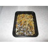 Tray of antique and vintage Venetian style trade beads