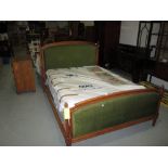 20th century carved wooded French double bed