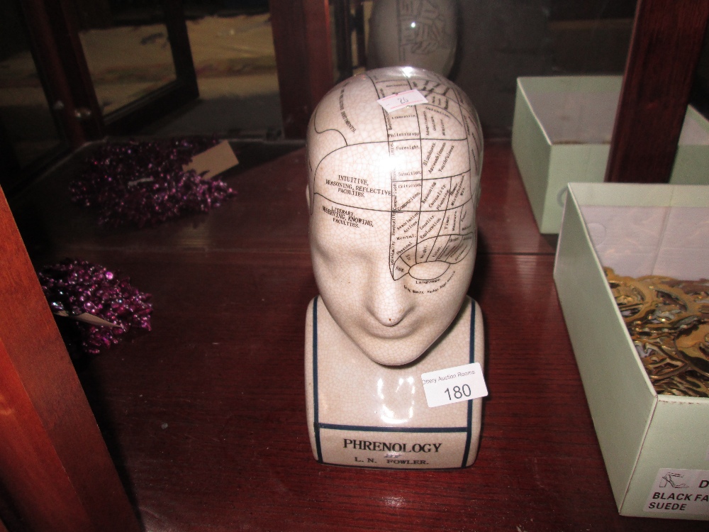 Phrenology pottery head