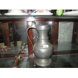 Large pewter flagon