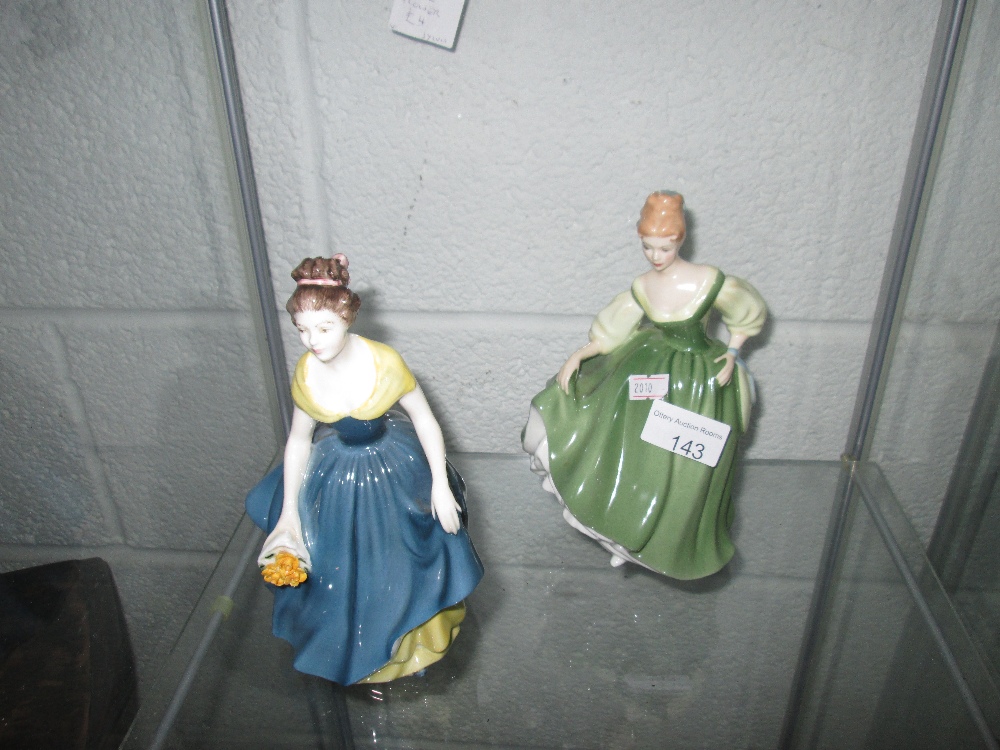 Royal Doulton figurines : Fair Lady & Melanie