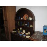 Vintage carved oak dome topped dresser