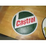 Cast iron advertising sign : Castrol