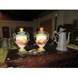 Garniture vases, flatware etc.