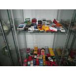 2 x shelves of assorted die cast toy cars : Matchbox,