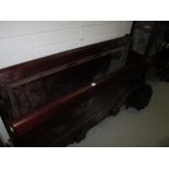 Mahogany sleigh bed (boxed as new)