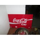 Plastic double sided Coca Cola sign