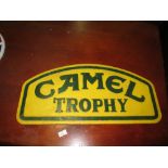 Cast iron advertising sign : Camel