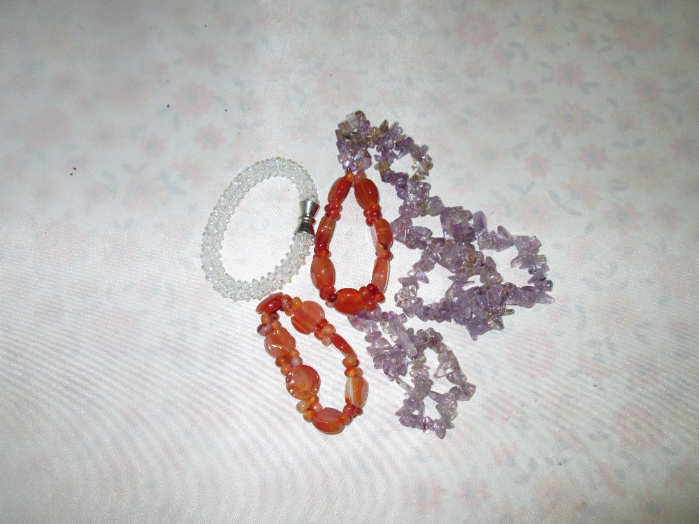 Chinese hardstone bracelets