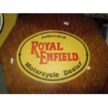 Cast iron advertising sign Royal Enfield