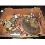 Box of African tourist art,