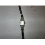 Vintage ladies marcasite wristwatch