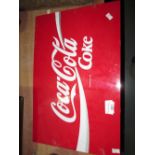 Plastic double sided Coca Cola sign