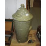 19th century Elliot & Co stoneware advertising water filter (chips and crack)