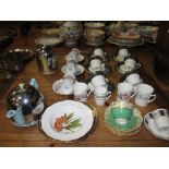 Assorted tea ware, tea pots etc.