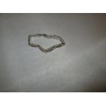 Modern silver link bracelet 25 g