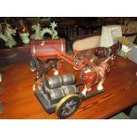 Decorative horse and cart ornaments