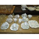 Vale China Art Deco style tea set and one other