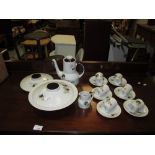 Royal Doulton Westward pattern coffee set