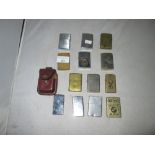 13 x Assorted Zippo lighters : BMW,