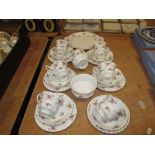 Richmond pottery floral decorated tea set