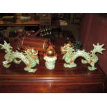 Chinese modern pottery dragon ornaments