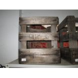 Vintage wooden advertising crate Gaymers Whiteways local interest