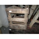 Vintage advertising wooden crate