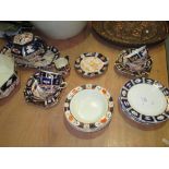 Decorative Staffordshire pottery tea set