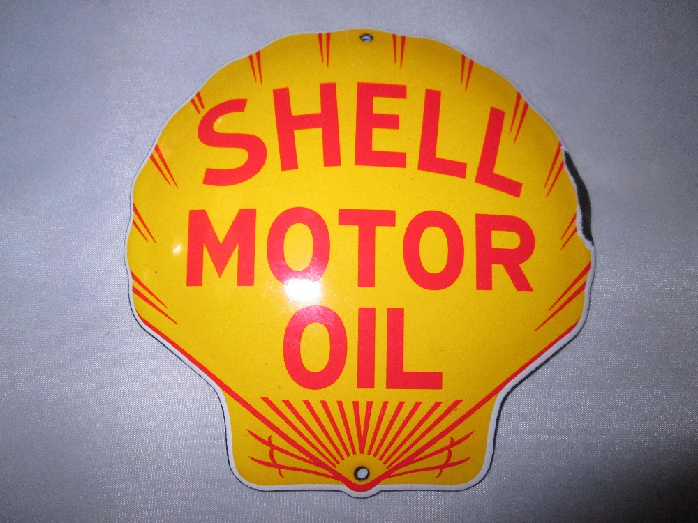 Vintage style enamel sign : Shell