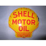 Vintage style enamel sign : Shell