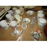 Royal Worcester Evesham dishes & commemorative ware, glassware etc.