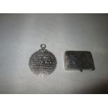 Imported silver patch box with London assay office marks,