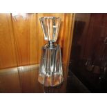 Large cut glass Art Deco style scent bottle