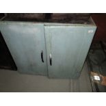 Vintage painted metal cabinet