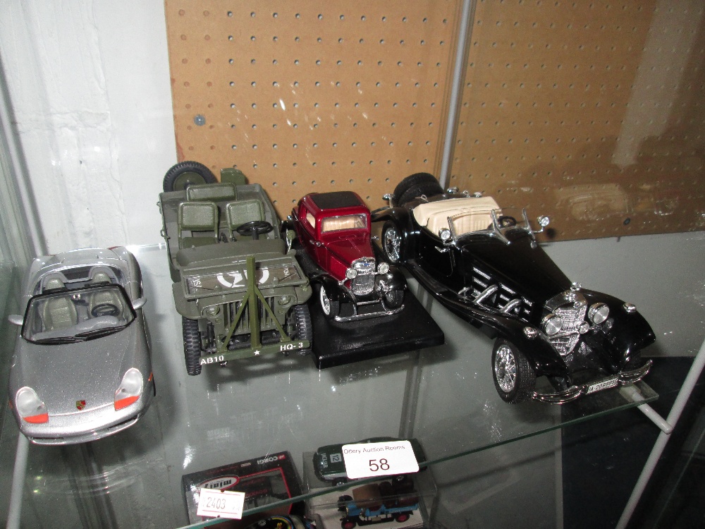 4 x collectors die cast toy cars : Burago,