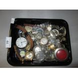 Box of watches : spares / repairs