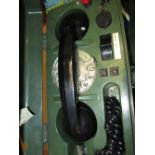Vintage Pye TMC Linesman telephone in case