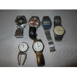 Bag of assorted vintage watches : Sekonda,