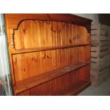 Pine open bookshelves