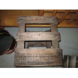 Vintage wooden advertising crate : Whiteways cider (west country interest)