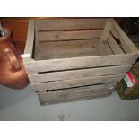 2 x Vintage fruit crates