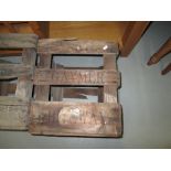 Vintage wooden advertising crate : Whiteways cider (west country interest)