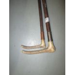 Brigg of London silver bound riding crop (London 1924 Charles Cooke) & one other