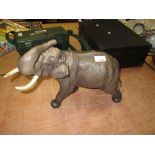 Large Beswick elephant with matt glaze