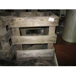 Vintage advertising wooden crate