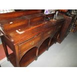 Early 20th century oak side table / desk