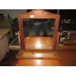 Modern pine dressing table swing mirror