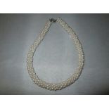 Modern pearl necklace