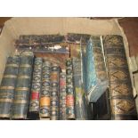 Assorted leather bound volumes : Our Railways,